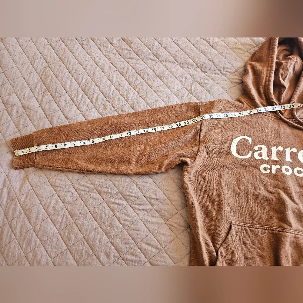 Carrots x Crocs Anwar Carrots Embroidered Print Mild Brown Hoodie‎ Sz M